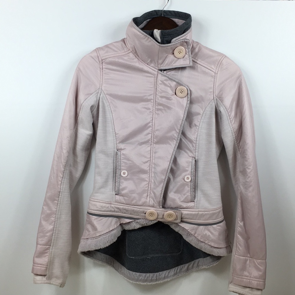 Lululemon Pedal Power blush pink jacket size 4